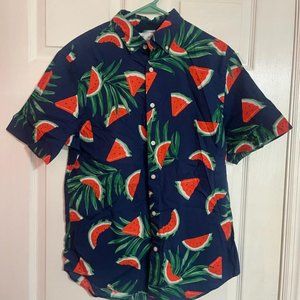 Old Navy Watermelon Button Down (Medium)